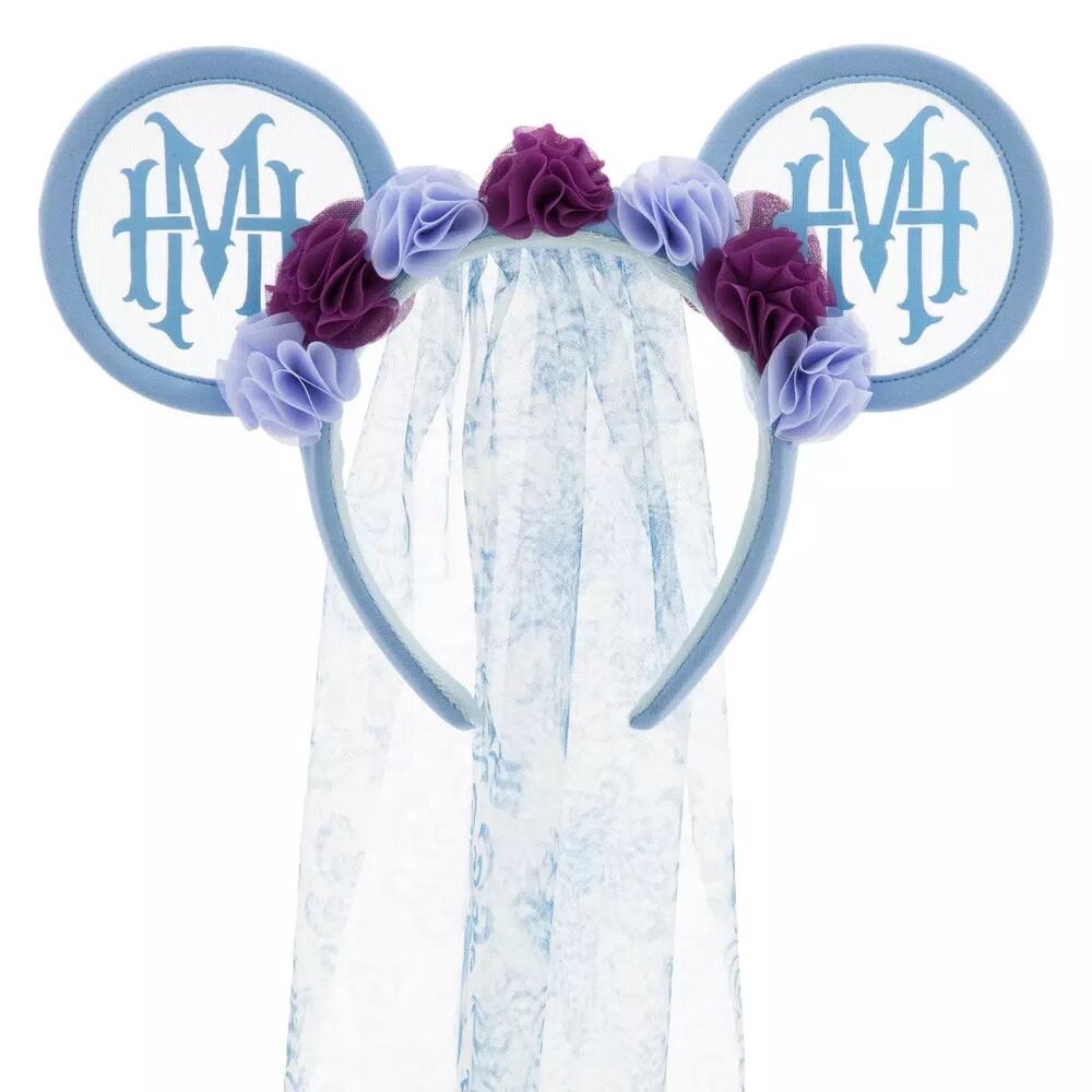 The Haunted Mansion Bride Veil Ear Headband for Adults NWT